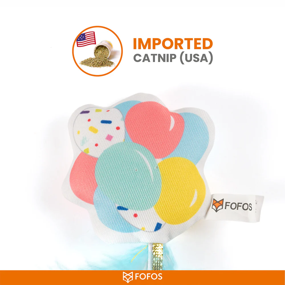 Barkbutler x Fofos Birthday Balloon Catnip Toy for Cats - Image 6