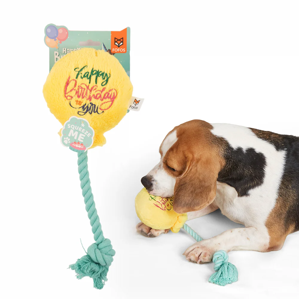 Barkbutler x Fofos Birthday Balloon Plush Toy for Dogs - Image 3