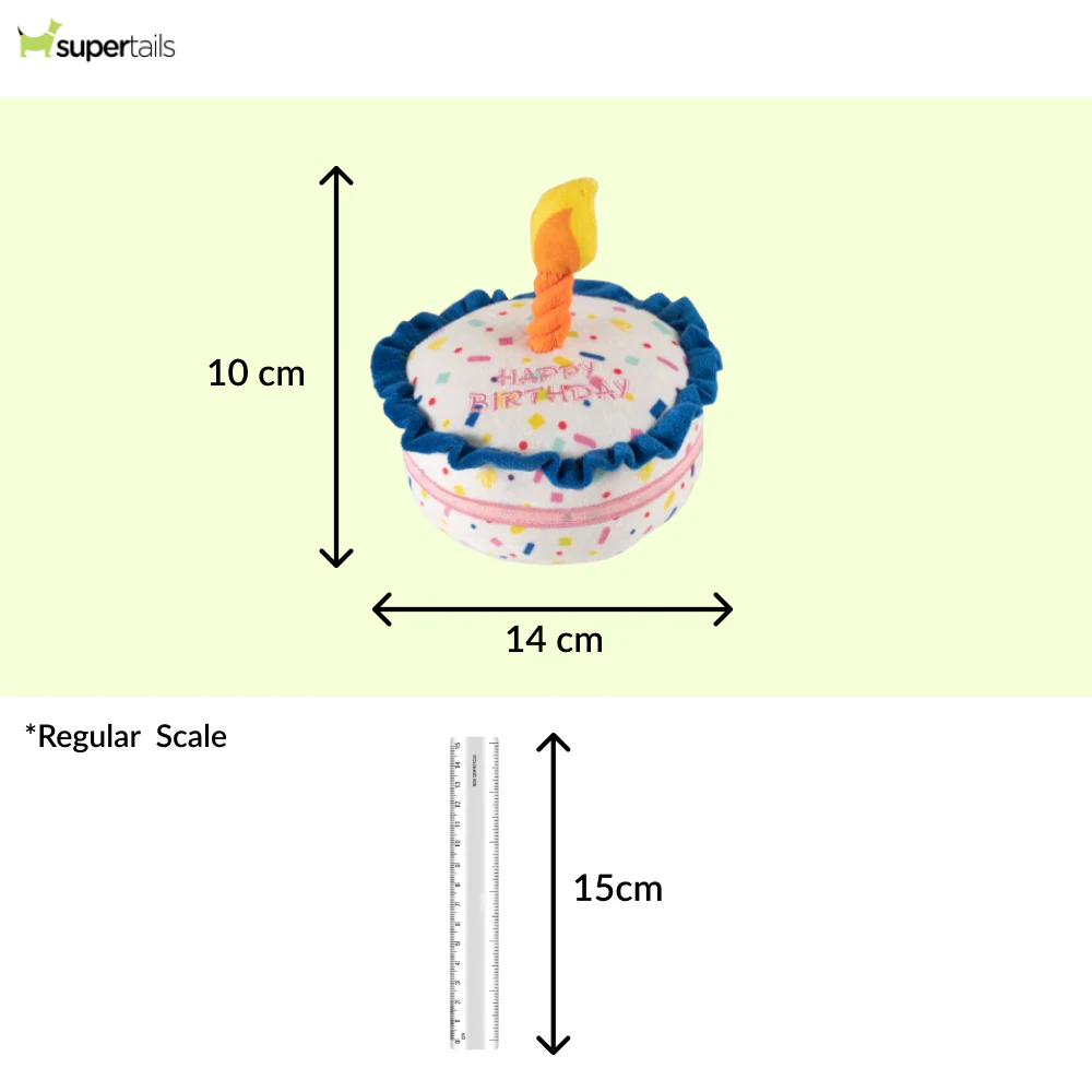 Barkbutler x Fofos Birthday Cake Plush Toy for Dogs - Image 2