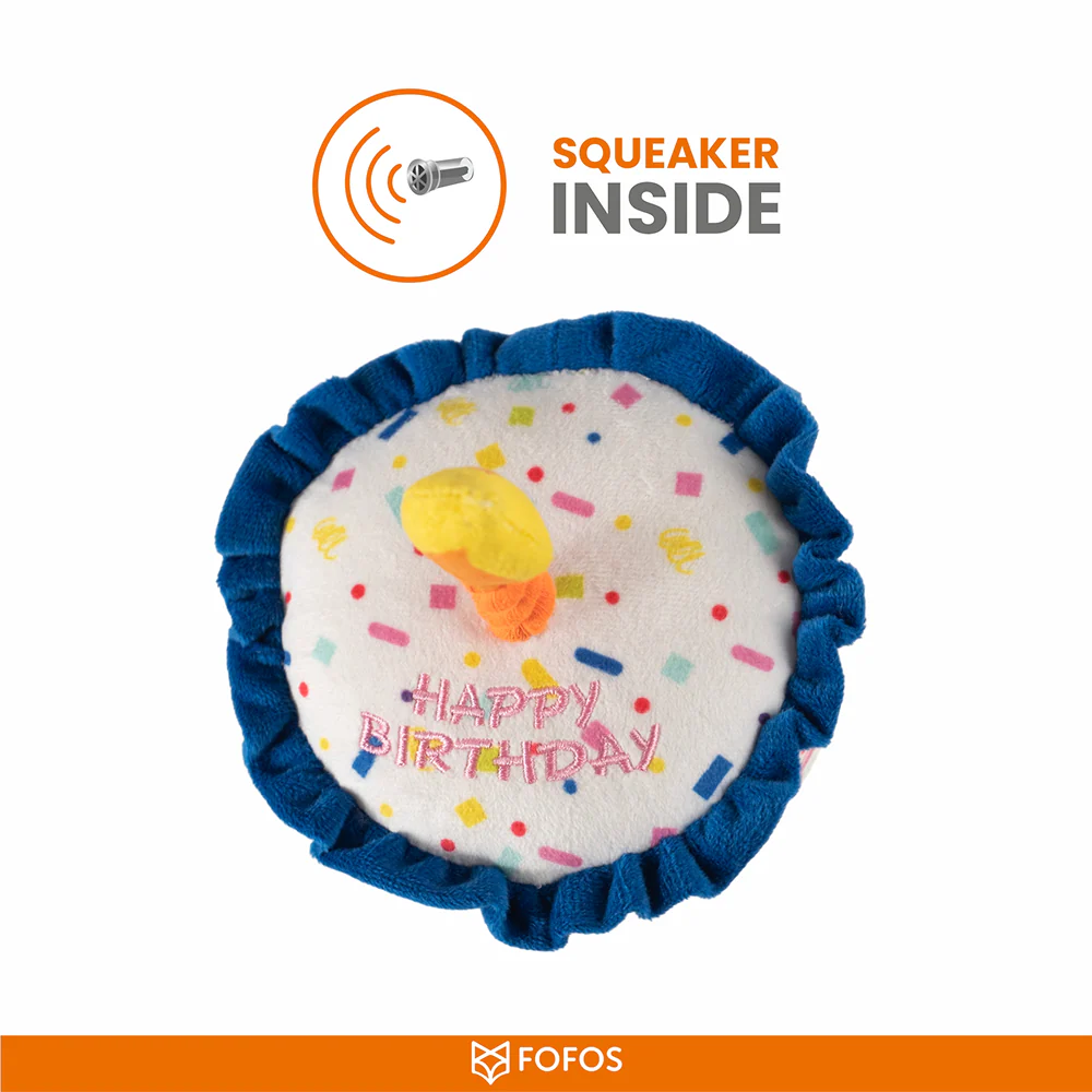 Barkbutler x Fofos Birthday Cake Plush Toy for Dogs - Image 5