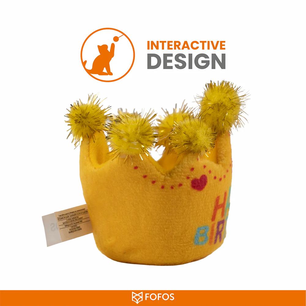 Barkbutler x Fofos Birthday Crown Catnip Toy for Cats - Image 4