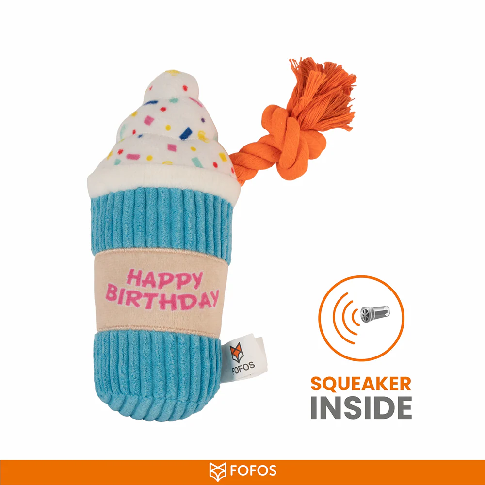 Barkbutler x Fofos Birthday Drink Plush Toy for Dogs - Image 4