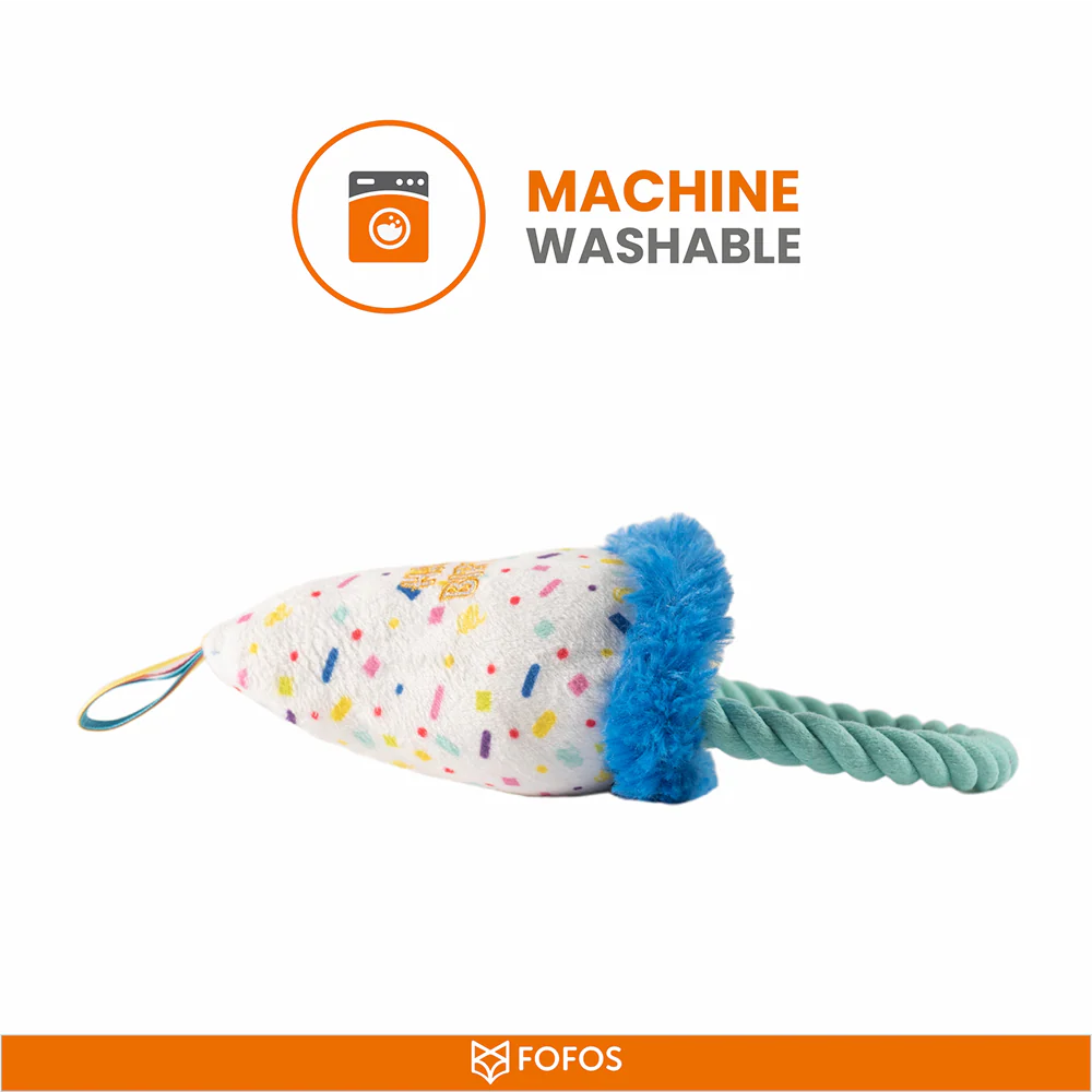 Barkbutler x Fofos Birthday Hat Plush Toy for Dogs - Image 6