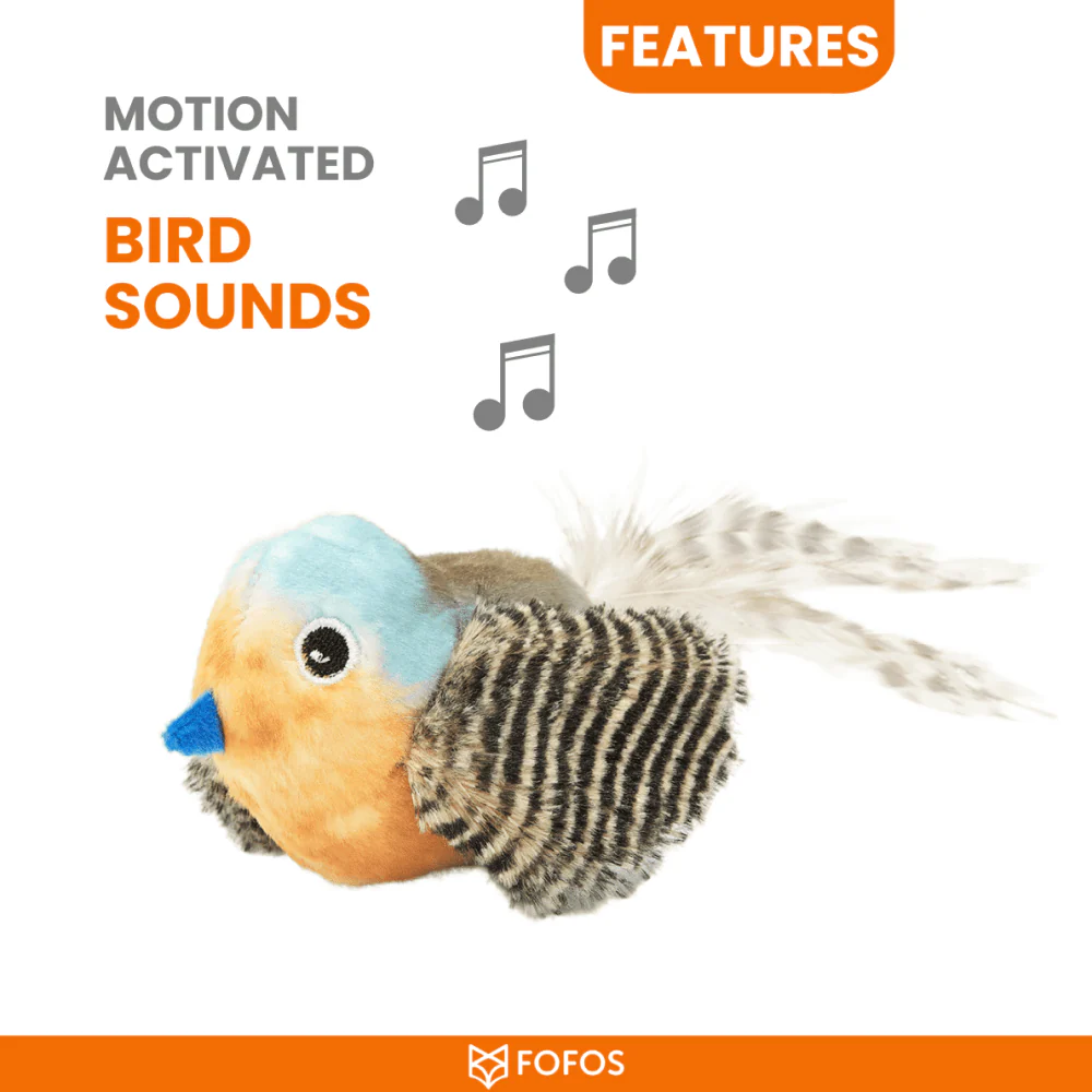Barkbutler x Fofos Blue Bird with Catnip Balls Interactive Toy for Cats - Image 5
