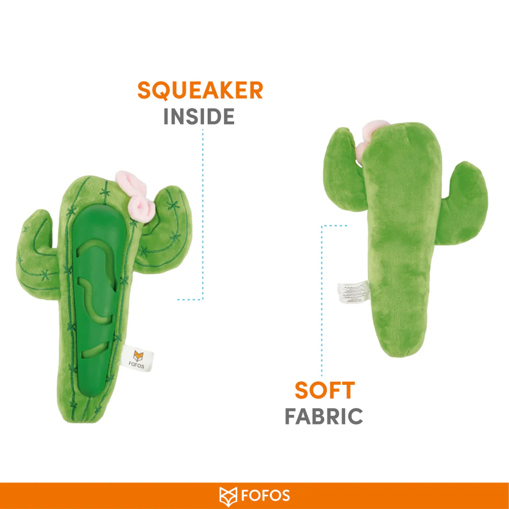 Barkbutler x Fofos Cactus Treat Toy for Dogs (Green) - Image 6