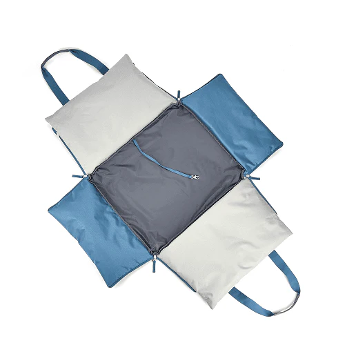 Barkbutler x Fofos Car Seat Carrier for Dogs and Cats (Grey/Blue) - Image 3