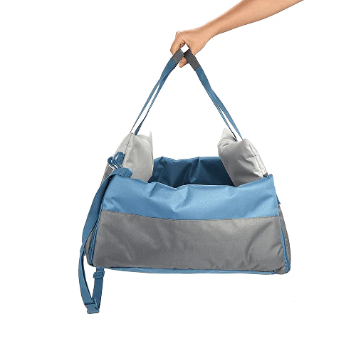Barkbutler x Fofos Car Seat Carrier for Dogs and Cats (Grey/Blue) - Image 4