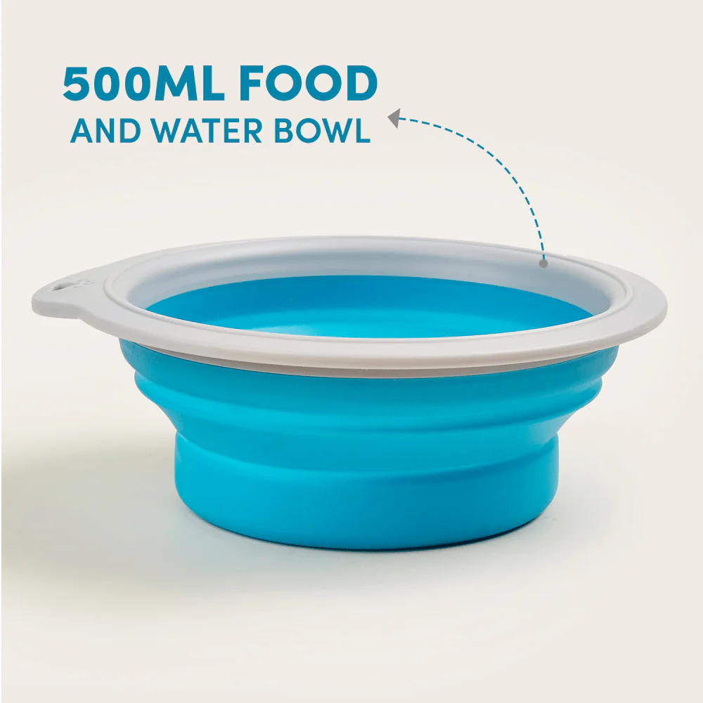 Barkbutler x Fofos Collapsible Bowl for Dogs (Blue) - Image 2