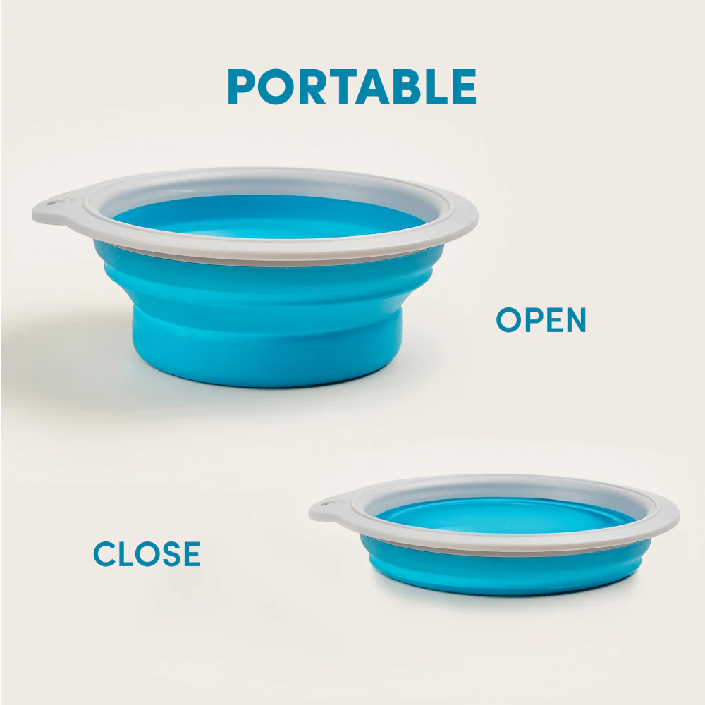 Barkbutler x Fofos Collapsible Bowl for Dogs (Blue) - Image 4