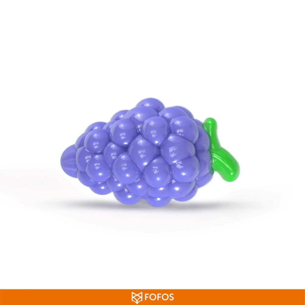 Barkbutler x Fofos Crazy Grape Squeaky Chew Toy for Dogs | For Medium Chewers (Blue) - Image 2