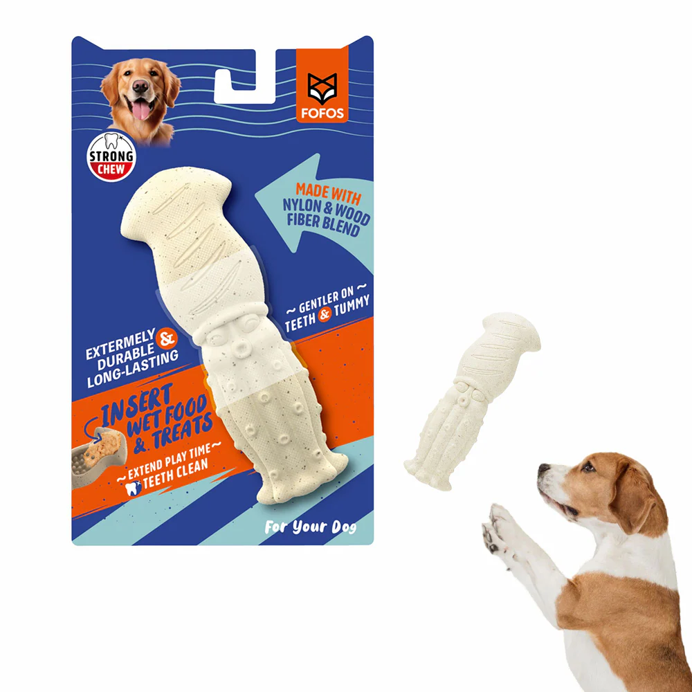 Barkbutler x Fofos Durable Sea Bass Chew Toy for Dogs - Image 3