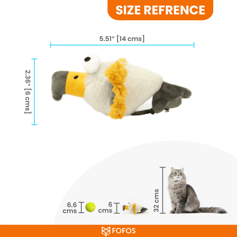 Barkbutler x Fofos Eagle with Catnip Balls Interactive Toy for Cats - Image 3