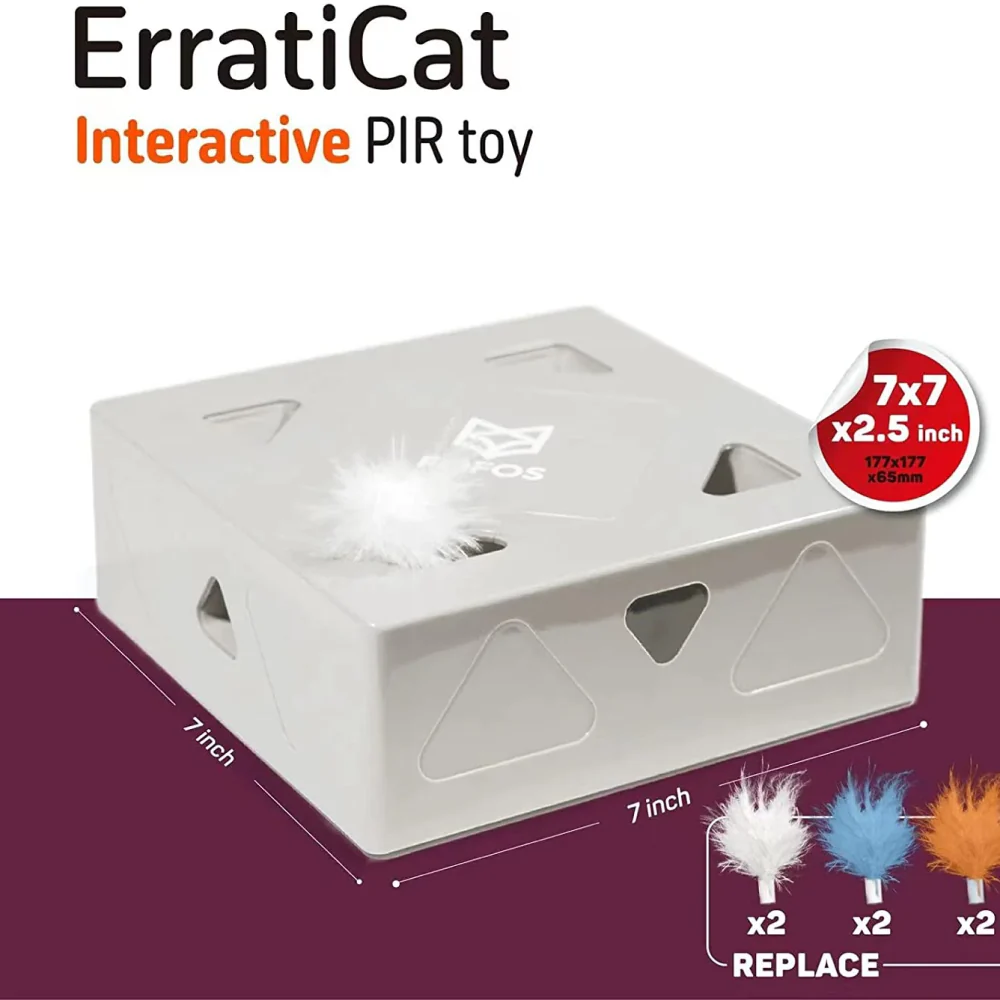 Barkbutler x Fofos ErratiCat Electronic Toy for Cats (White) - Image 5
