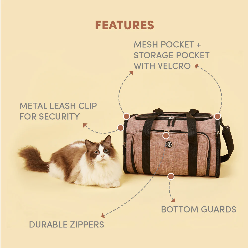 Barkbutler x Fofos Expandable Foldable Carrier for Dogs and Cats (Grey) - Image 5