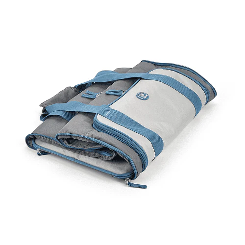 Barkbutler x Fofos Expandable Foldable Carrier for Dogs and Cats (Grey/Blue) - Image 4