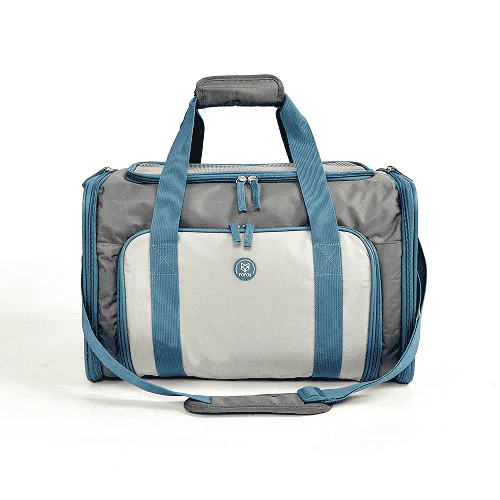 Barkbutler x Fofos Expandable Foldable Carrier for Dogs and Cats (Grey/Blue) - Image 6