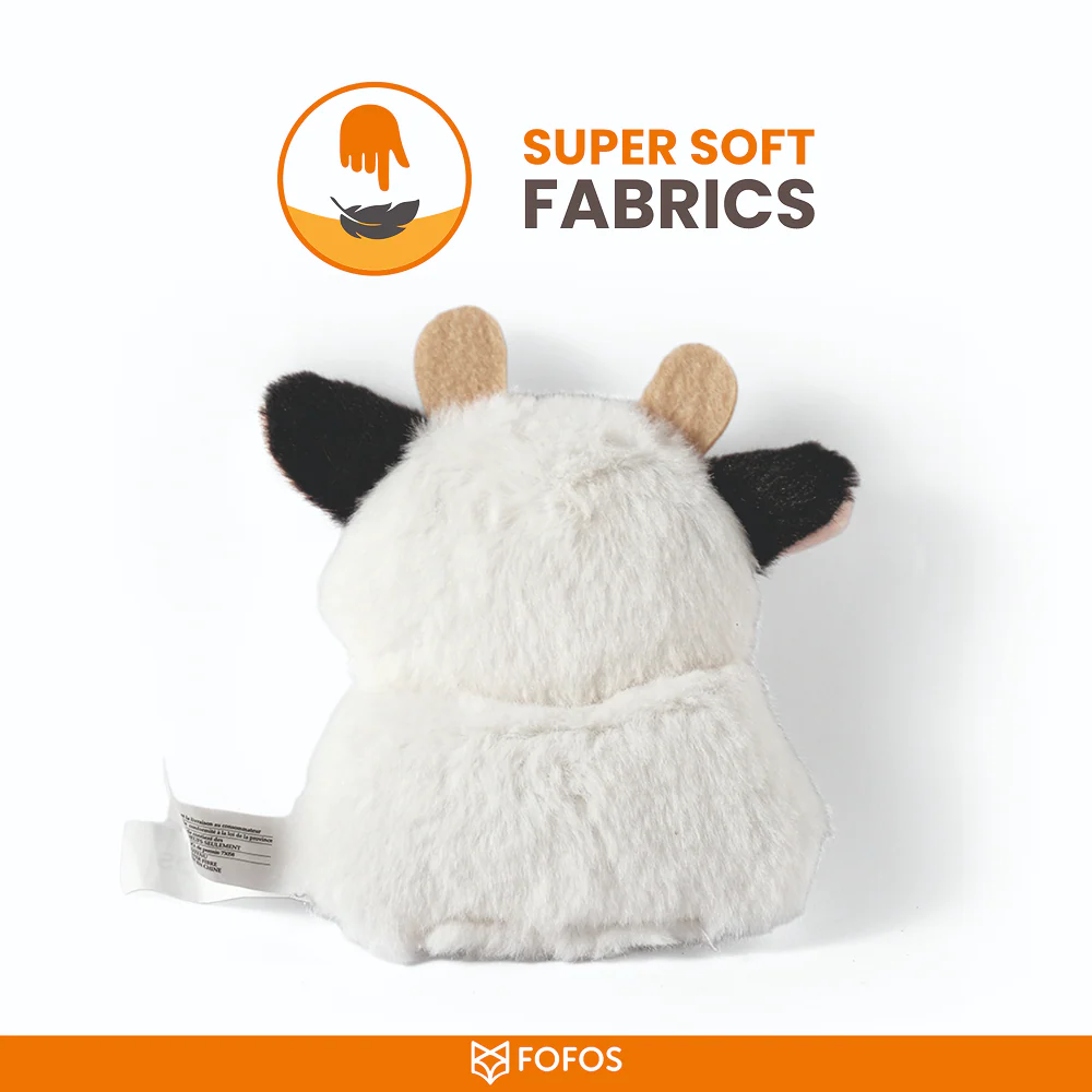 Barkbutler x Fofos Floppy Crinkle Cow Catnip Toy for Cats - Image 4