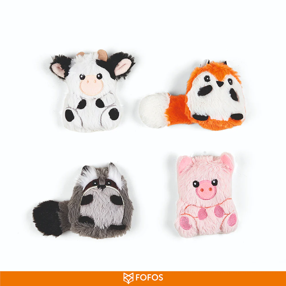Barkbutler x Fofos Floppy Crinkle Cow Catnip Toy for Cats - Image 6