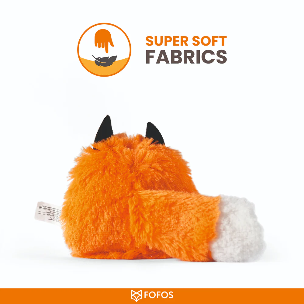 Barkbutler x Fofos Floppy Crinkle Fox Catnip Toy for Cats - Image 4