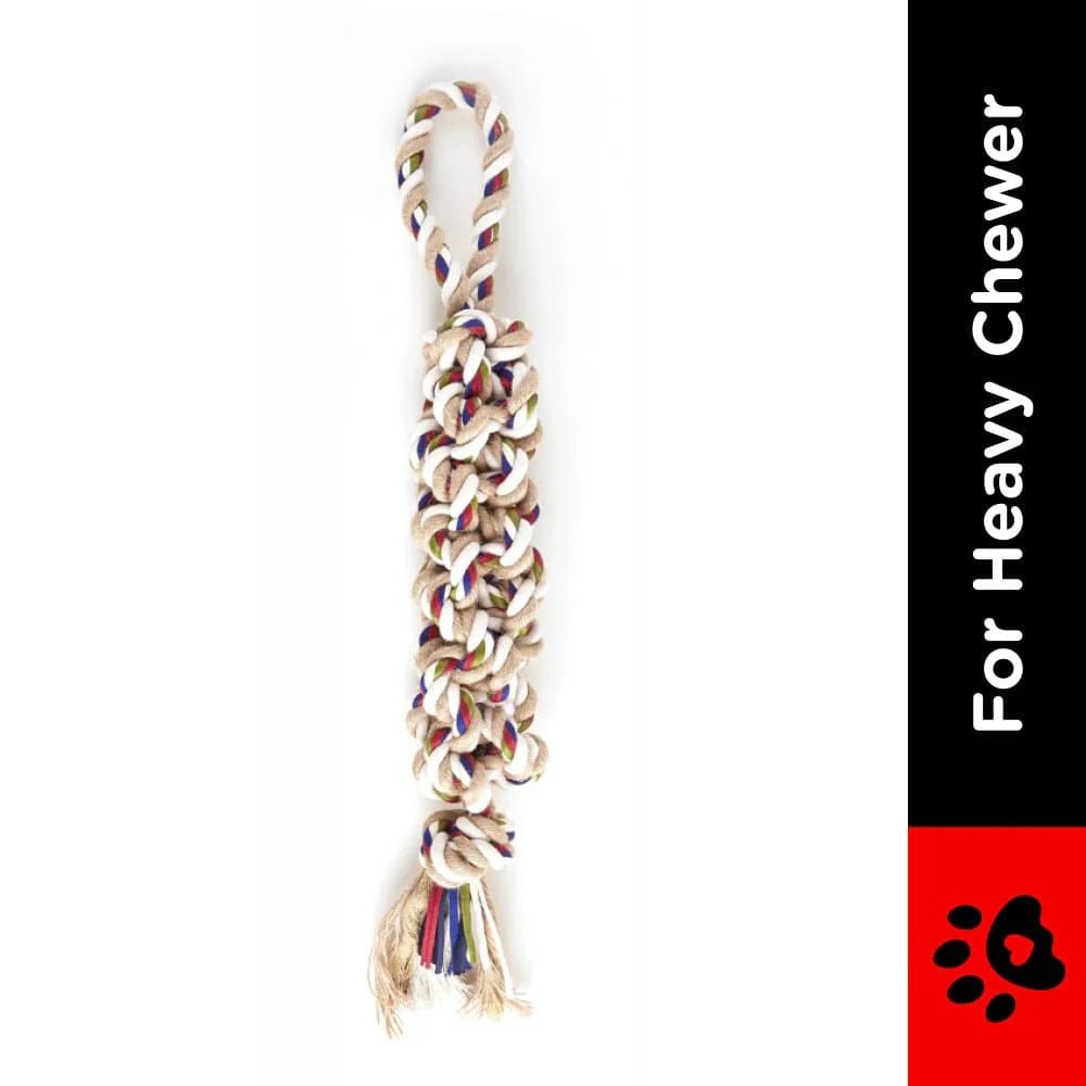 Barkbutler x Fofos Flossy Rope Toy Braided for Dogs - Image 2