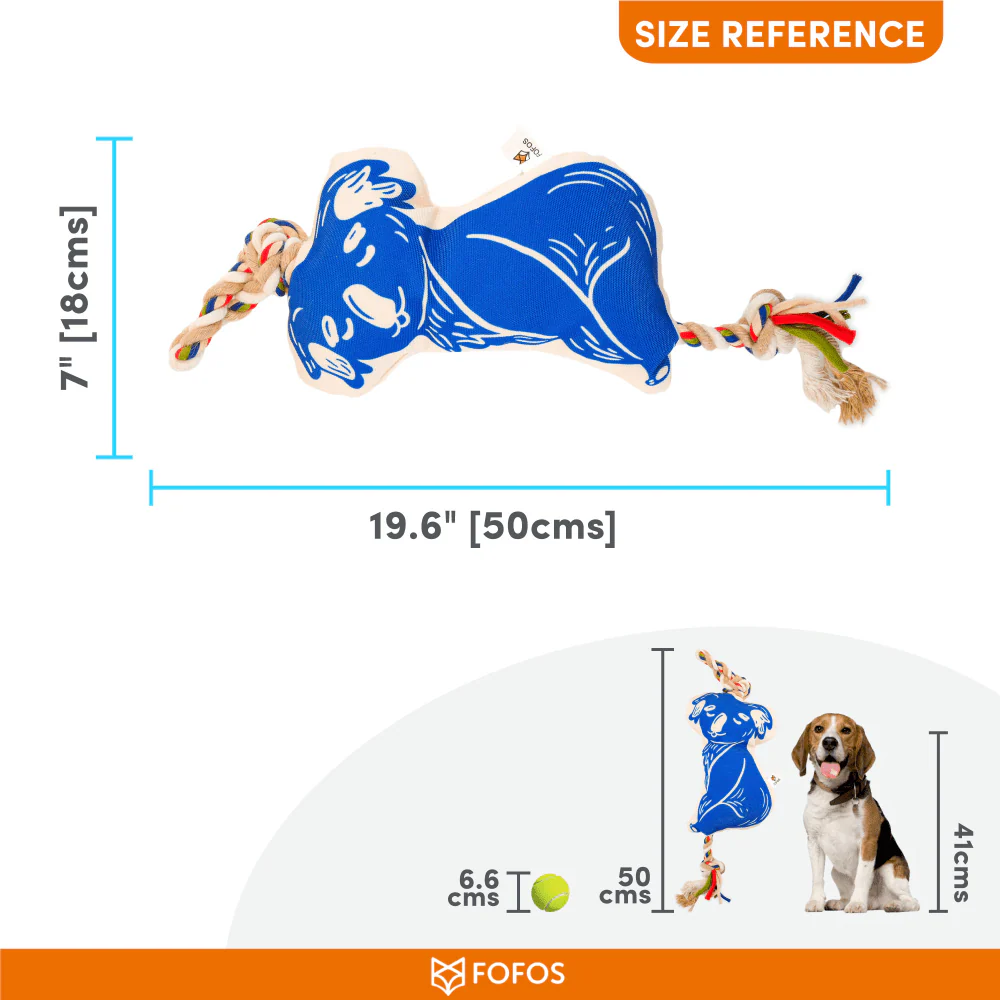 Barkbutler x Fofos Flossy Rope Toy With Koala for Dogs - Image 3