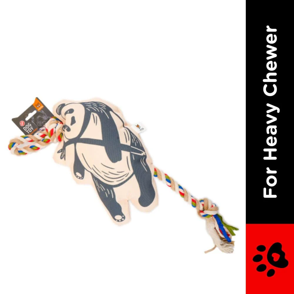 Barkbutler x Fofos Flossy Rope Toy With Panda for Dogs - Image 2