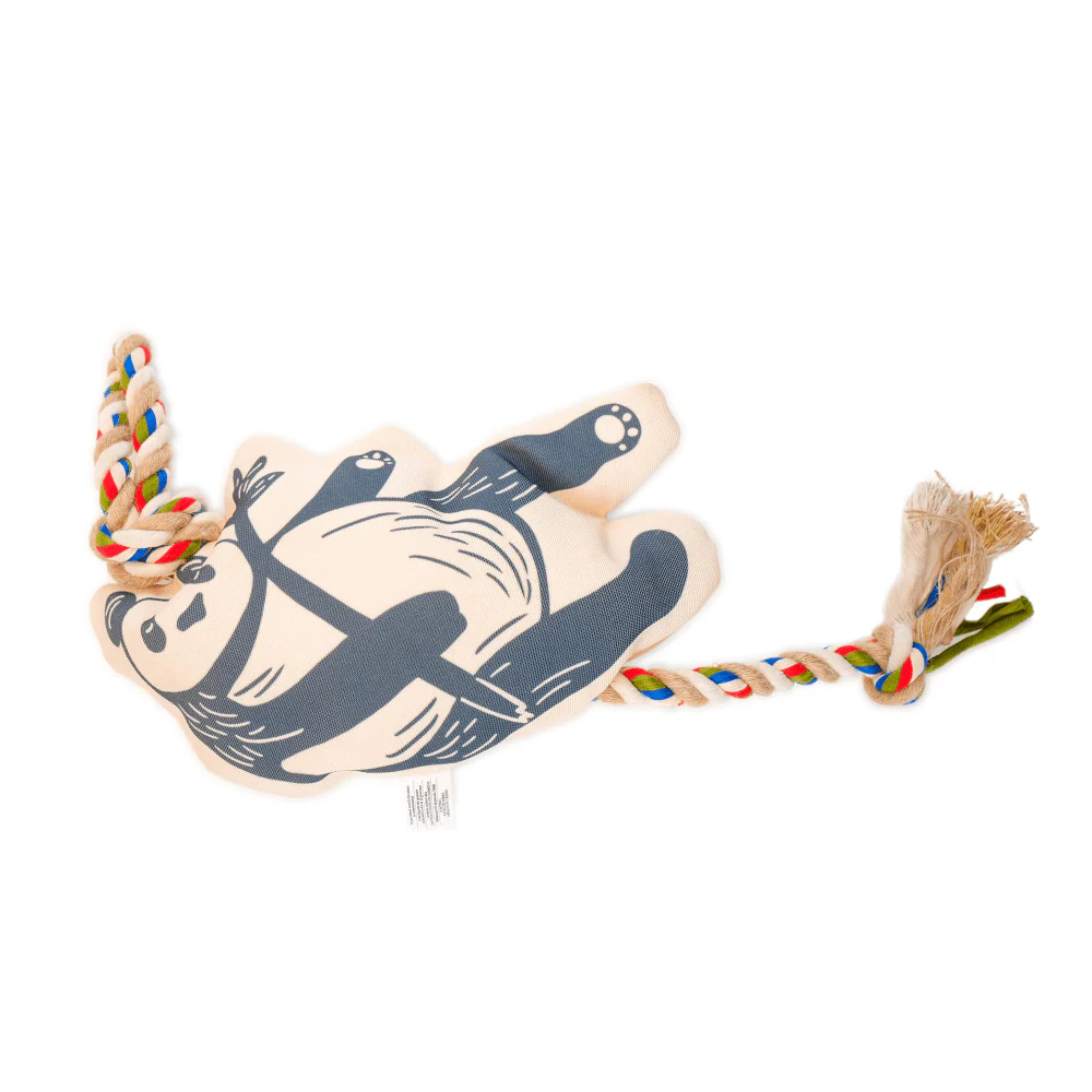 Barkbutler x Fofos Flossy Rope Toy With Panda for Dogs - Image 7