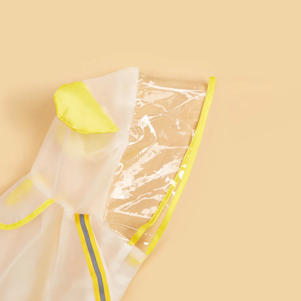 Barkbutler x Fofos Four Leg Yellow Raincoat for Dogs (Button Up Style) - Image 3