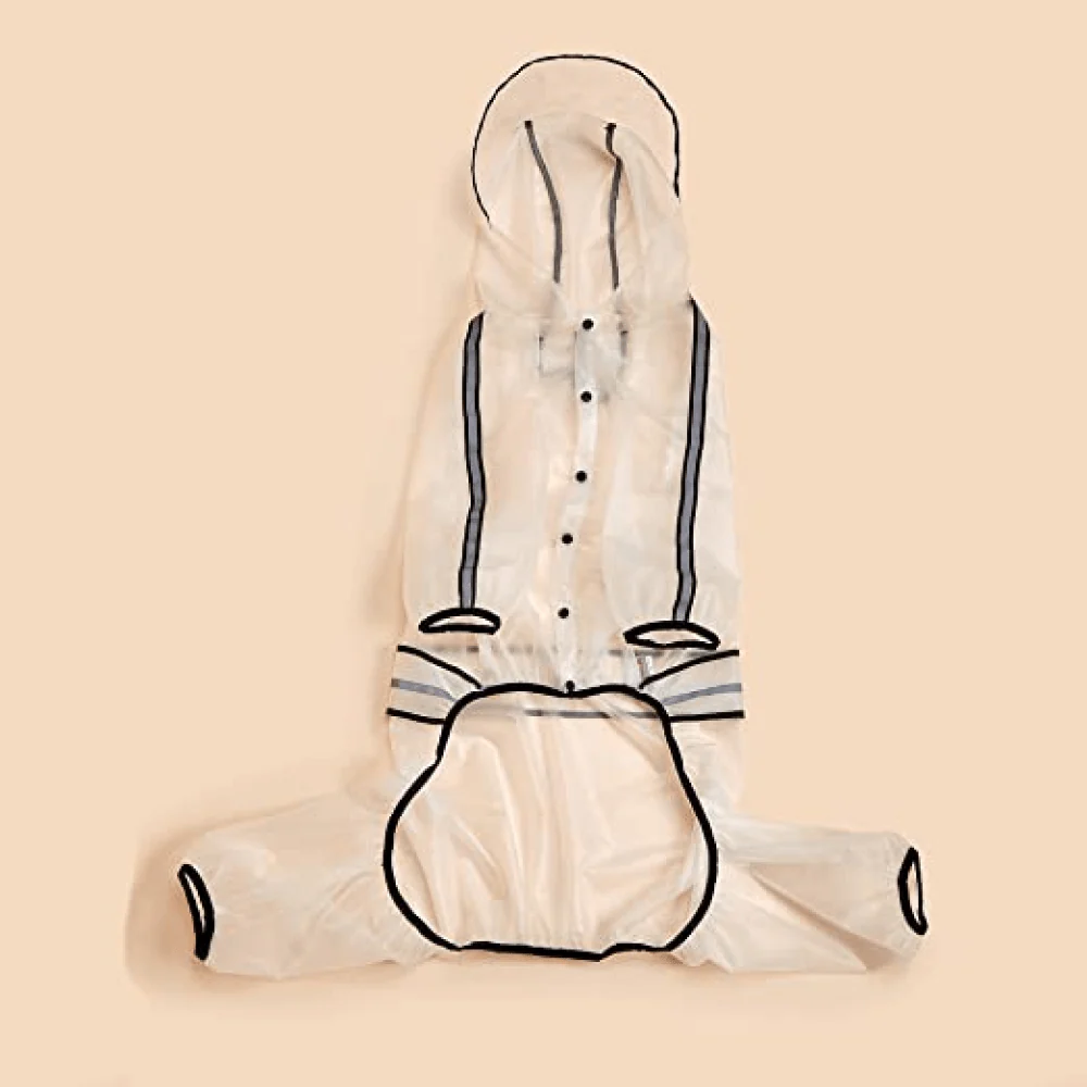 Barkbutler x Fofos Four Leg Black Raincoat for Dogs (Button Up Style) - Image 4
