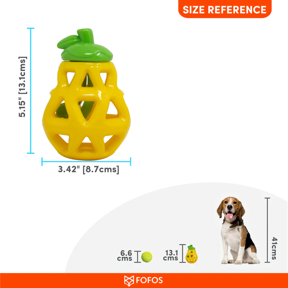 Barkbutler x Fofos Fruity Bites Treat Dispensing Pear for Dogs - Image 2
