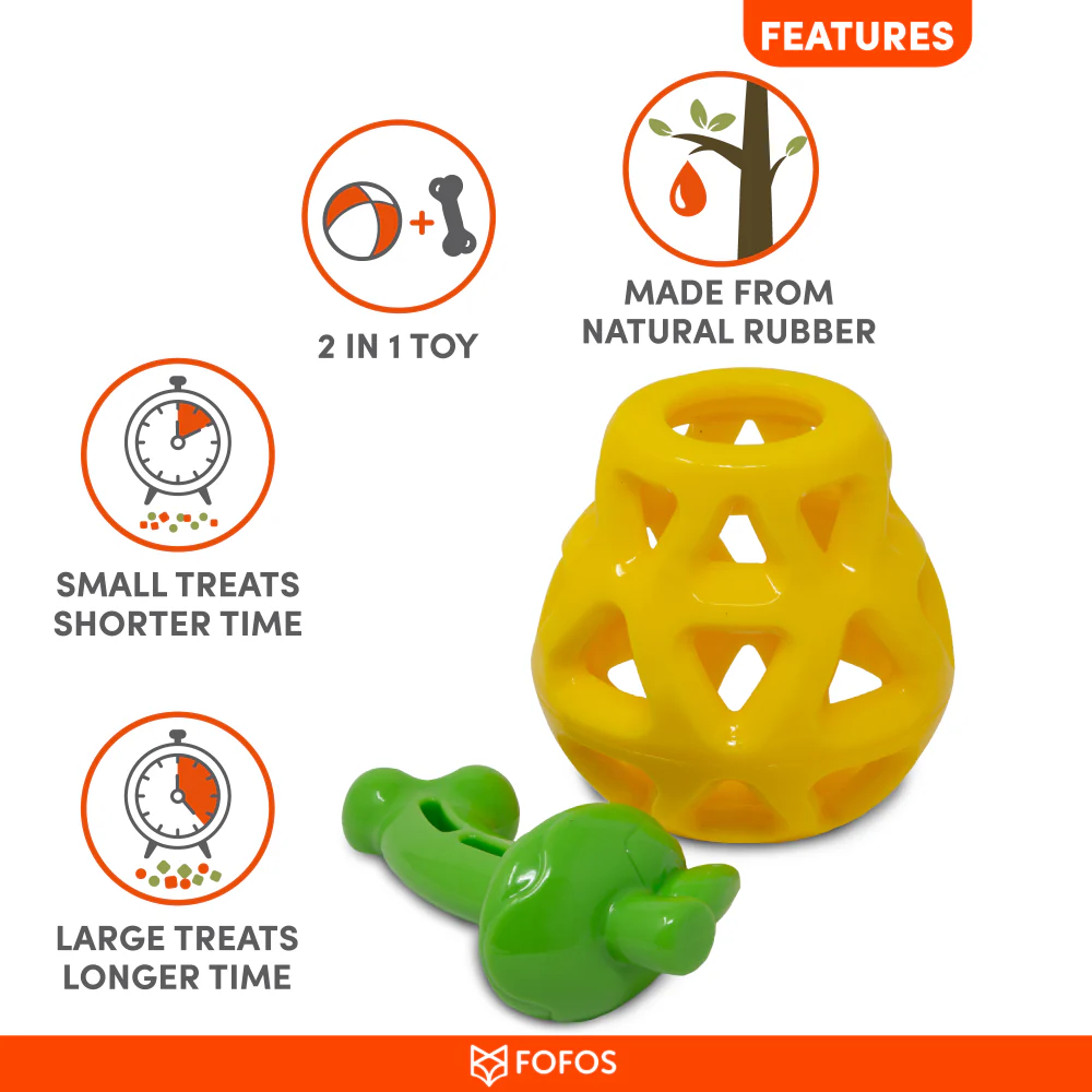 Barkbutler x Fofos Fruity Bites Treat Dispensing Pear for Dogs - Image 5