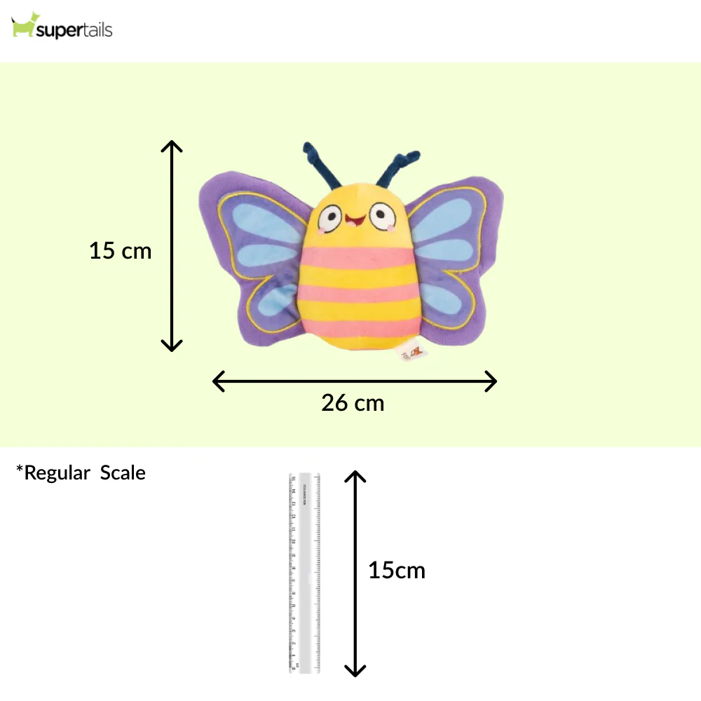 Barkbutler x Fofos Garden Butterfly Plush Toy for Dogs - Image 2