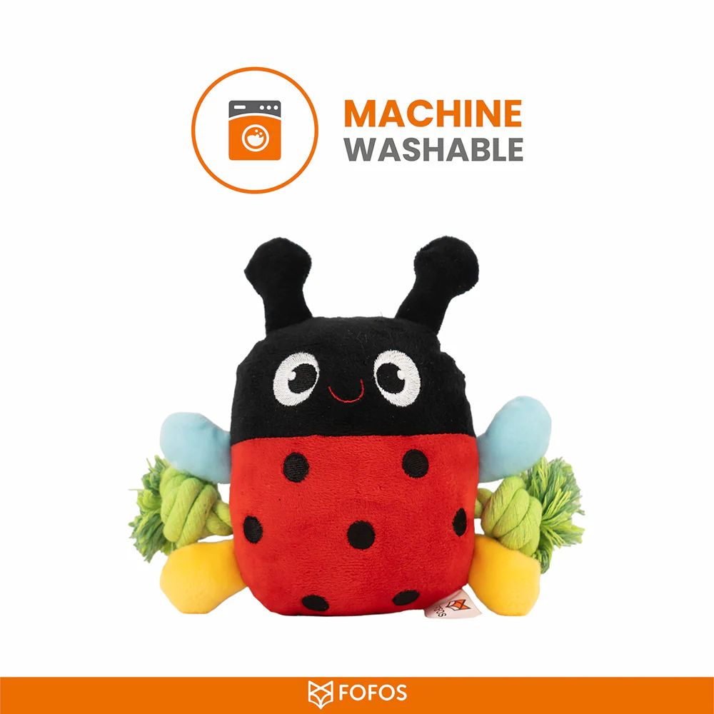 Barkbutler x Fofos Garden Ladybug Plush Toy for Dogs - Image 5