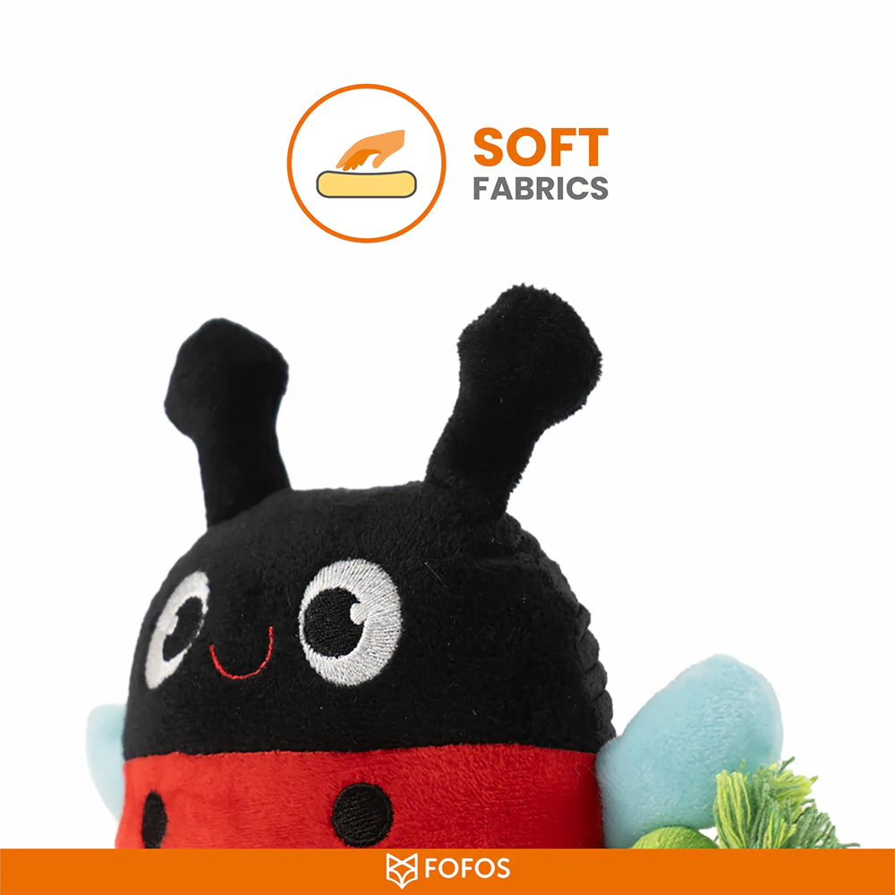 Barkbutler x Fofos Garden Ladybug Plush Toy for Dogs - Image 6