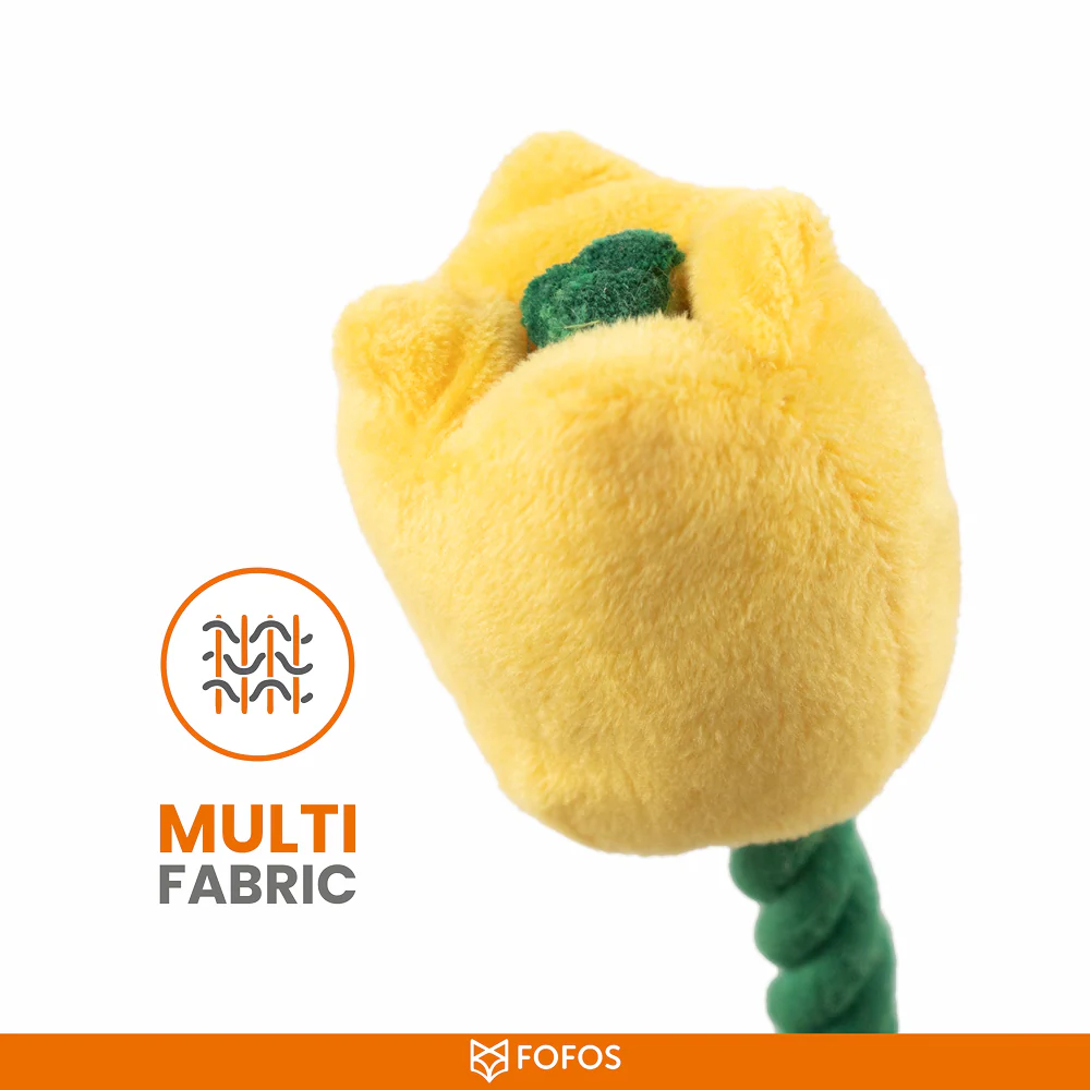 Barkbutler x Fofos Garden Tulip Plush Toy for Dogs - Image 8