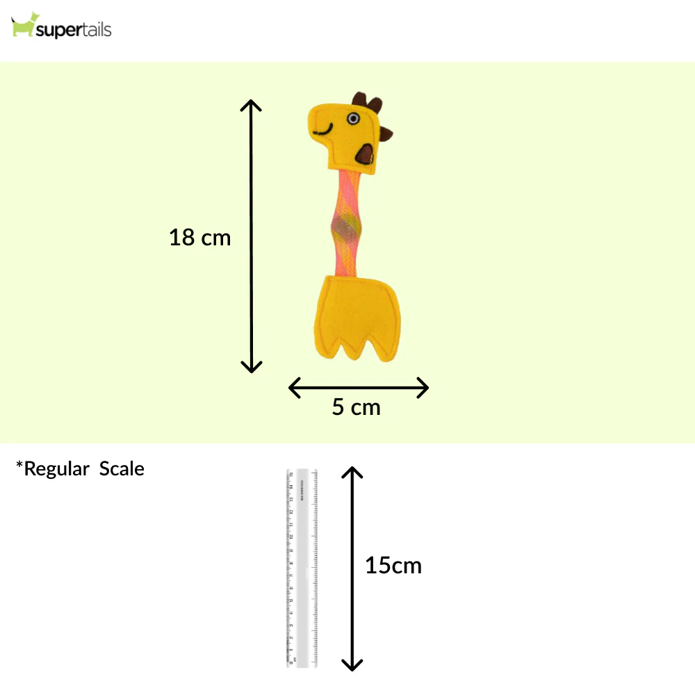 Barkbutler x Fofos Giraffe Flick Tube Catnip Toy for Cats - Image 2