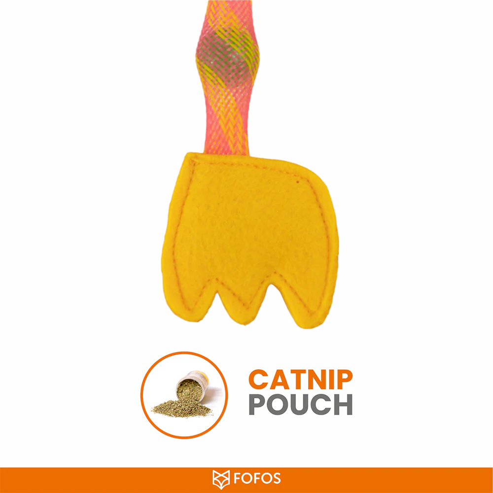 Barkbutler x Fofos Giraffe Flick Tube Catnip Toy for Cats - Image 6