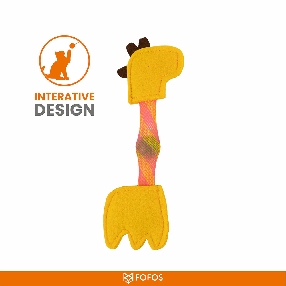 Barkbutler x Fofos Giraffe Flick Tube Catnip Toy for Cats - Image 7