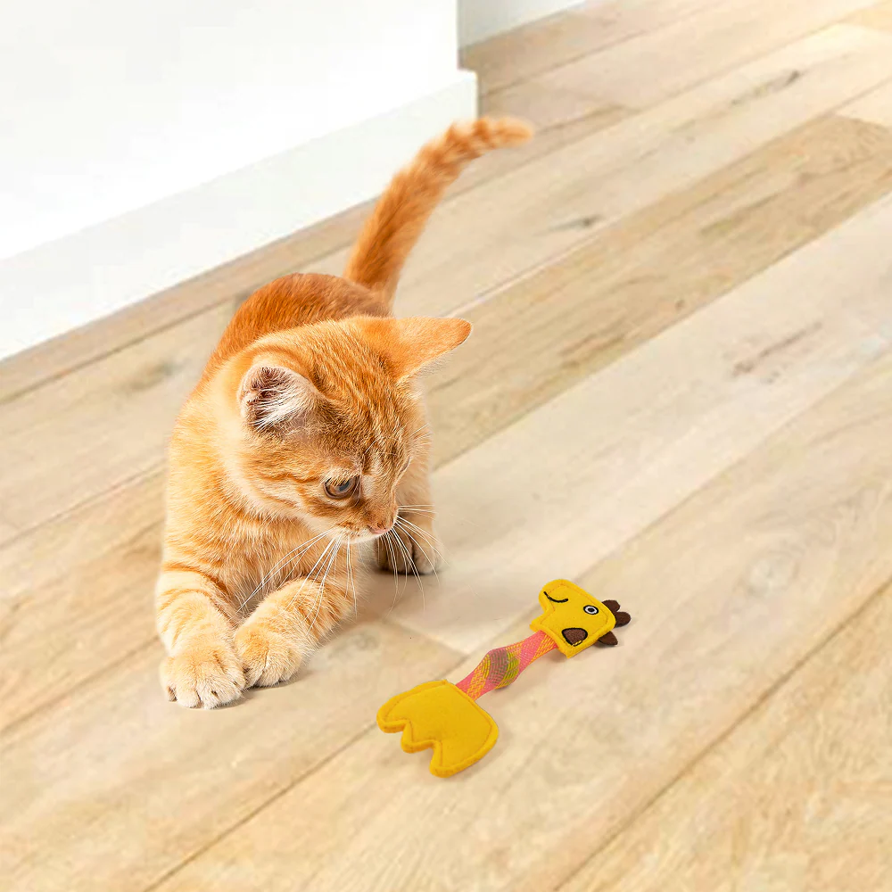 Barkbutler x Fofos Giraffe Flick Tube Catnip Toy for Cats - Image 8