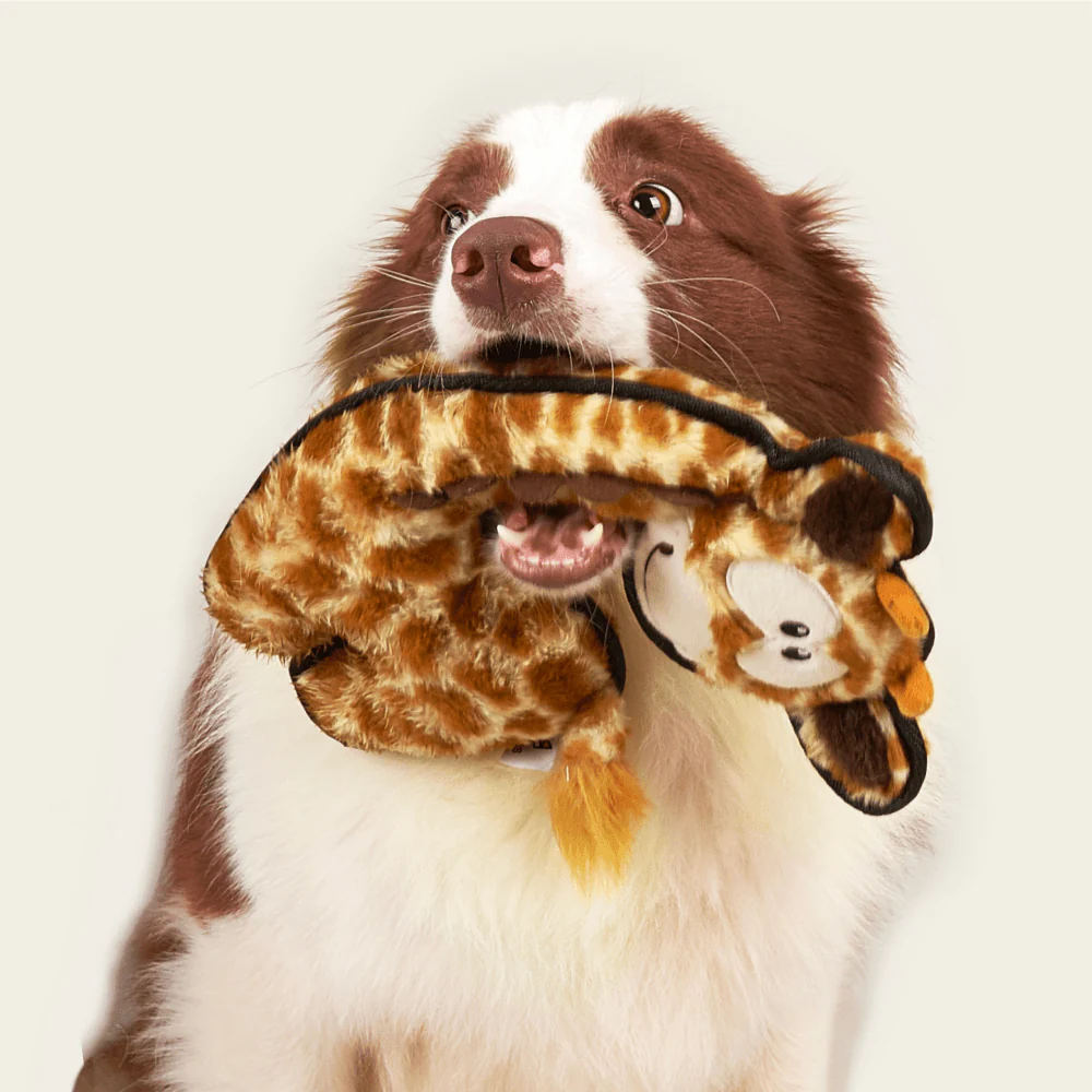 Fofos Safari Line Giraffe Plush Toy for Dogs (Brown) - Image 7