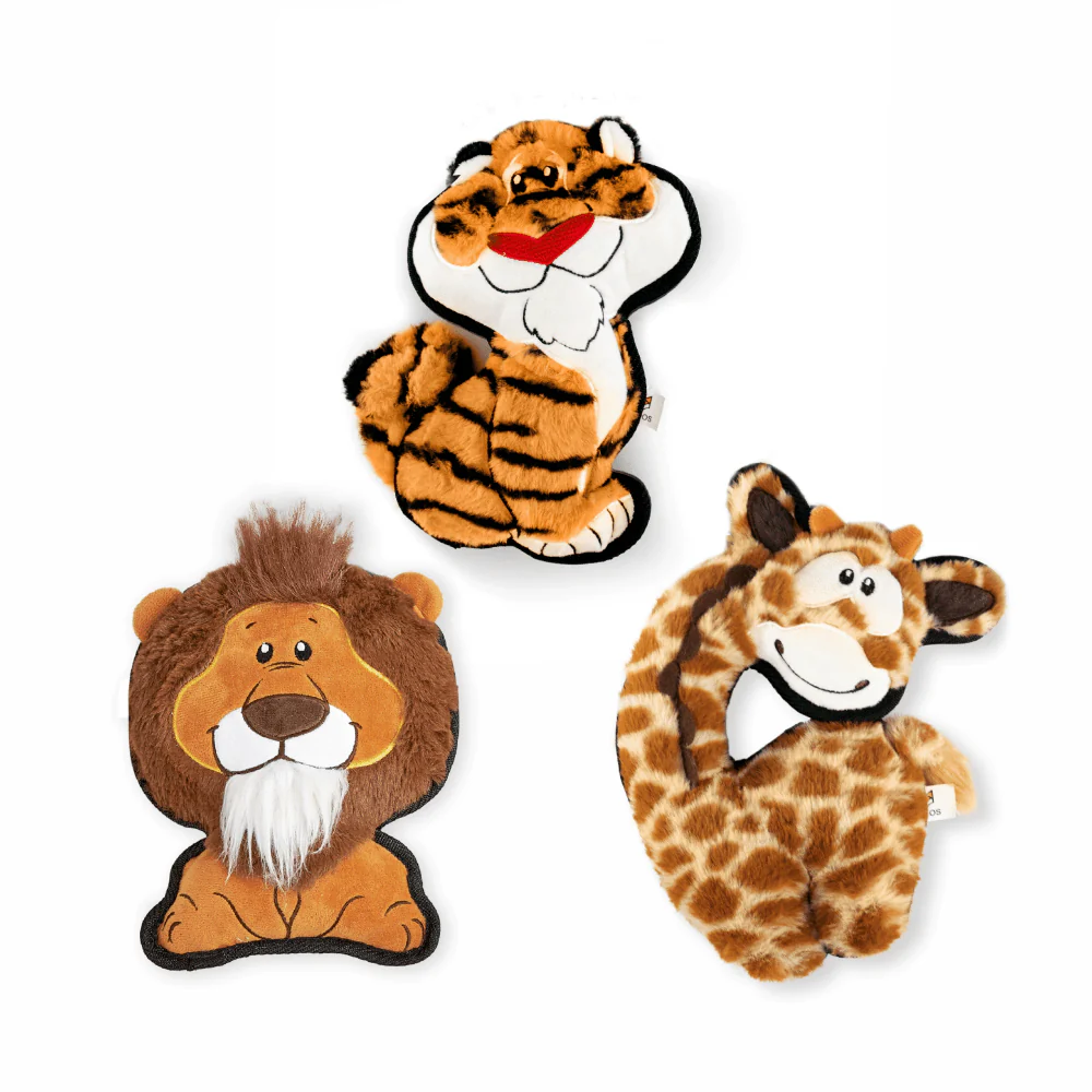 Fofos Safari Line Giraffe Plush Toy for Dogs (Brown) - Image 8