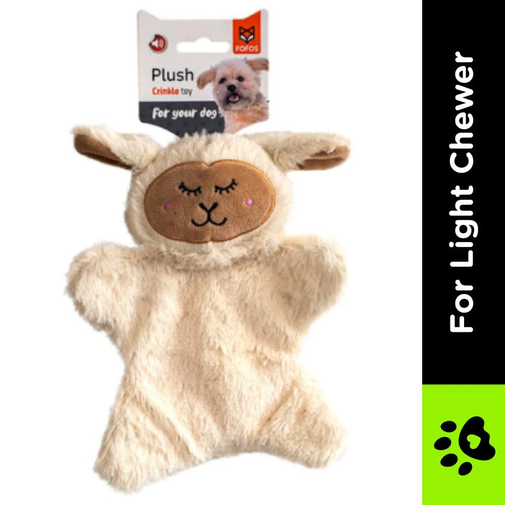 Barkbutler x Fofos Glove Plush Sheep Toy for Dog and Cats (Beige) - Image 2