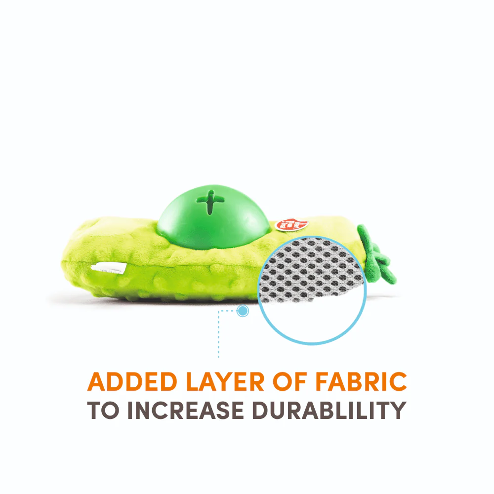 Barkbutler x Fofos Green Bean Treat Toy for Dogs (Green) - Image 4