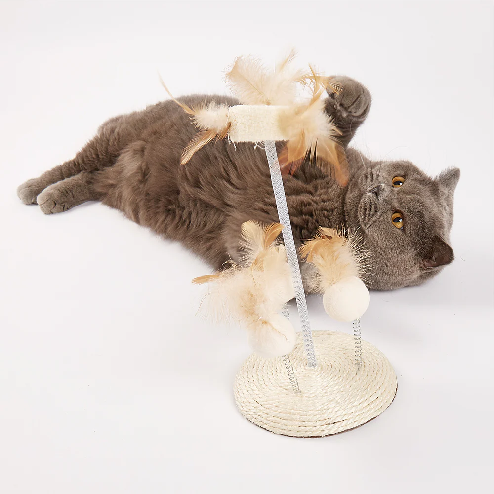 Barkbutler x Fofos Interactive Natural Wobbler Teaser Toy for Cats - Image 7