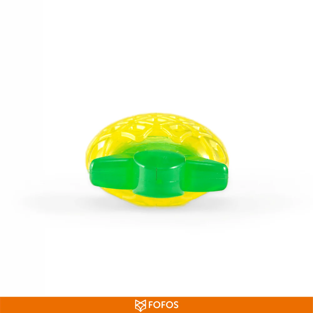 Barkbutler x Fofos Jelly Pineapple Squeaky Chew Toy for Dogs - Image 2