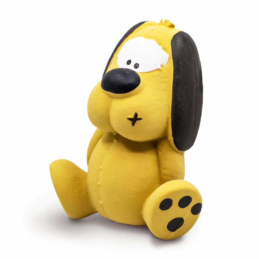 Barkbutler x Fofos Latex Bi Dog Toy for Dogs | For Medium Chewers (Yellow) - Image 8