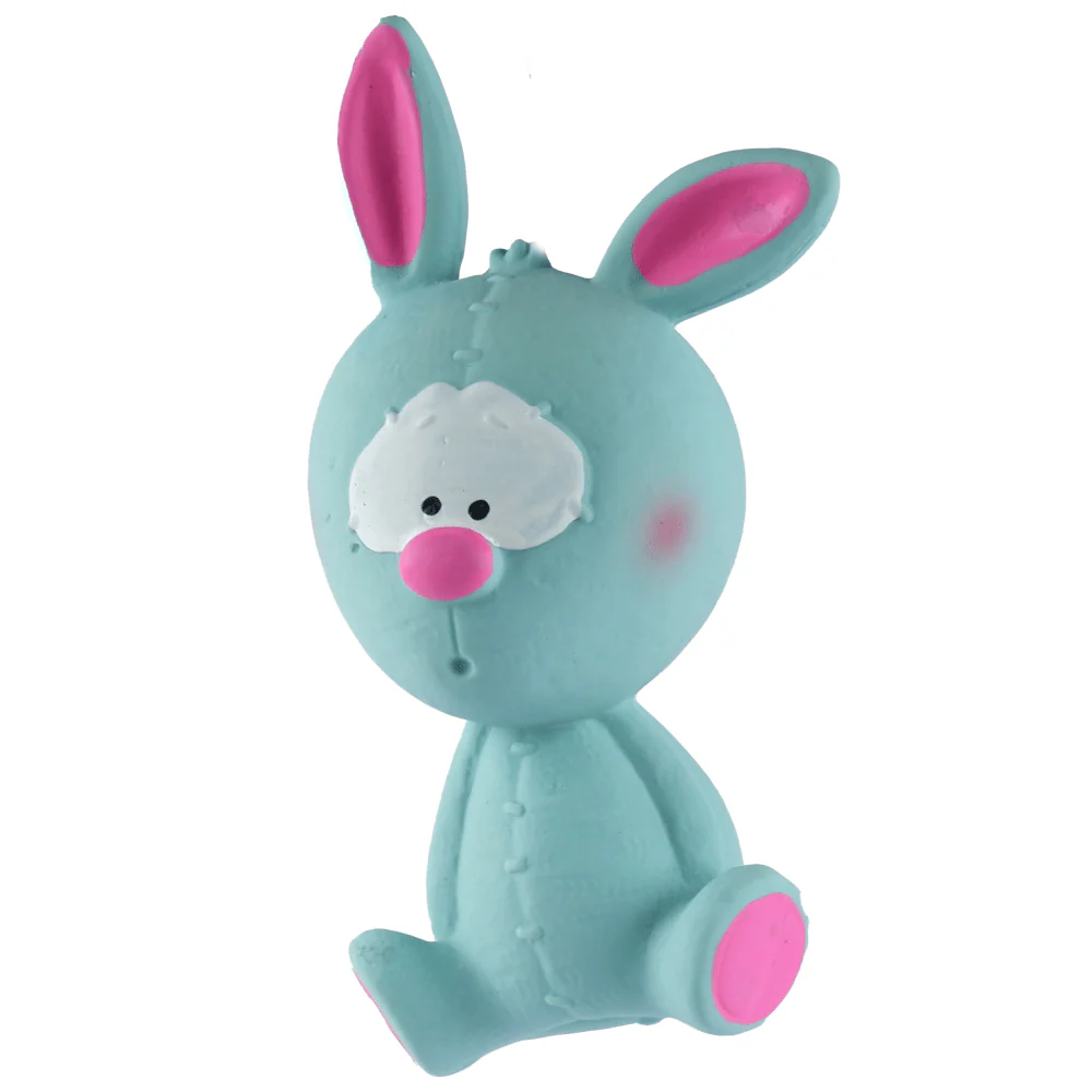 Barkbutler x Fofos Latex Bi Rabbit Toy for Dogs | For Medium Chewers (Blue) - Image 3