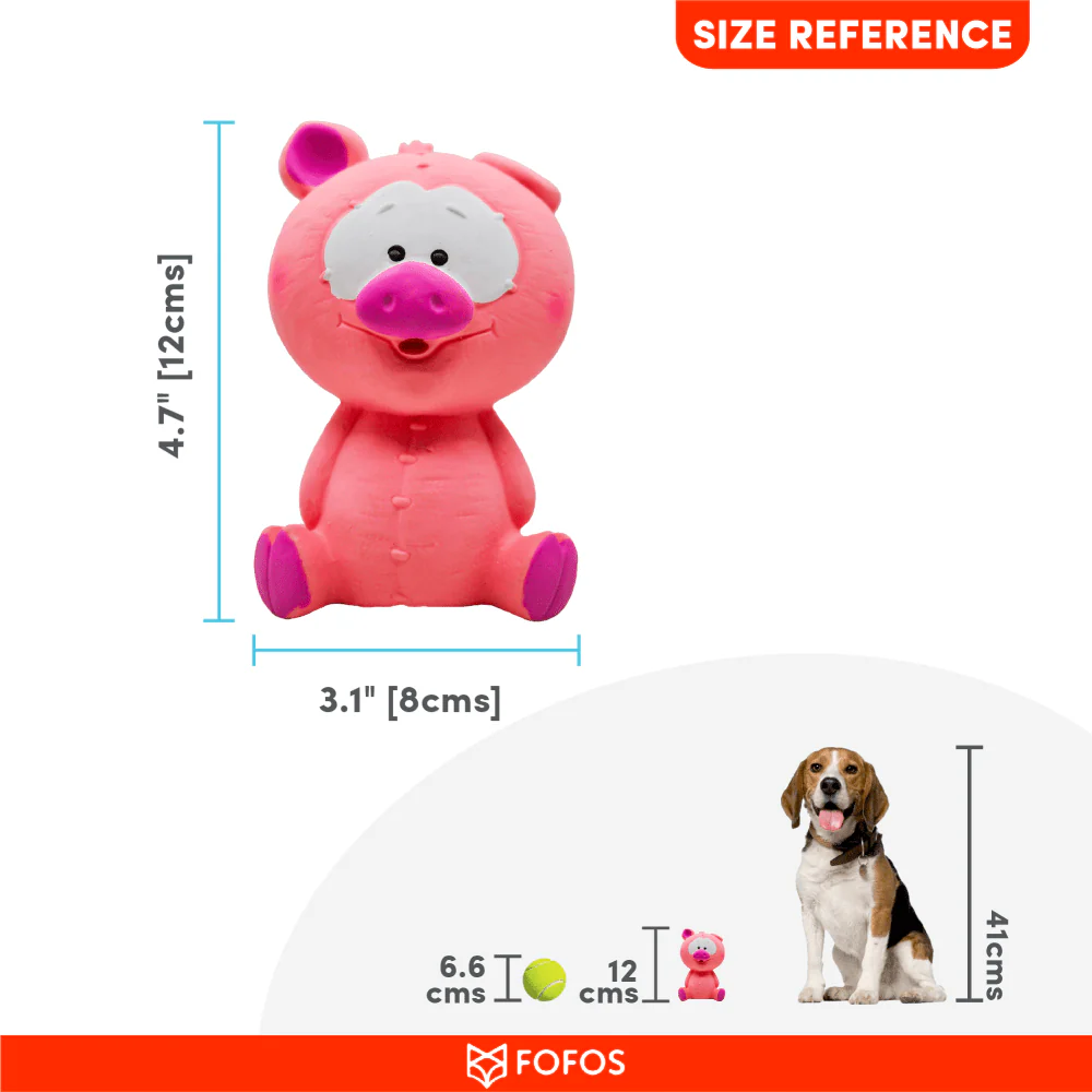 Barkbutler x Fofos Latex Bi Small Pig Toy for Dogs - Image 3