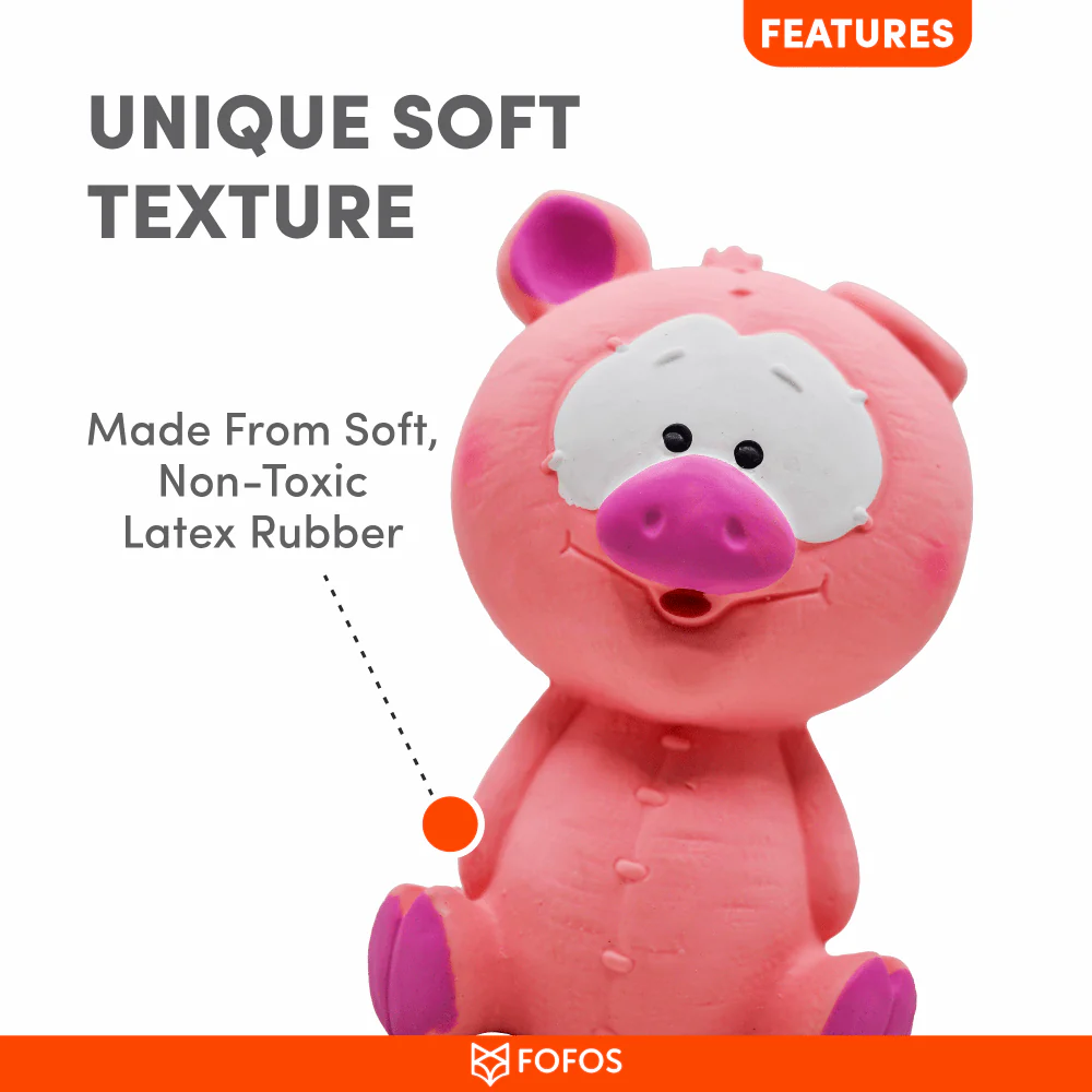Barkbutler x Fofos Latex Bi Small Pig Toy for Dogs - Image 7