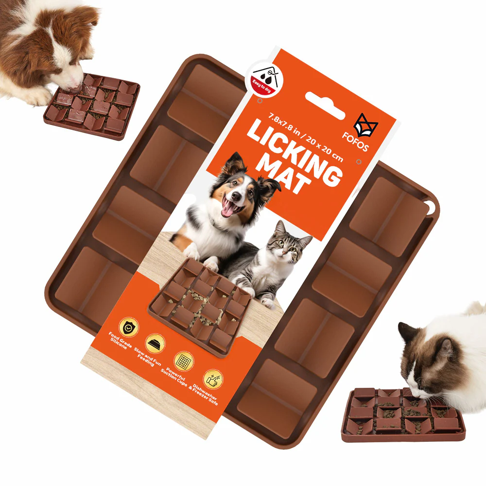 Barkbutler x Fofos Licking Mat for Dogs and Cat (Brown) - Image 3